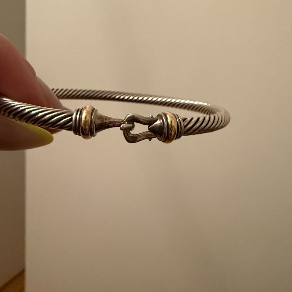 David Yurman 4mm buckle cable bangle - Picture 10 of 10